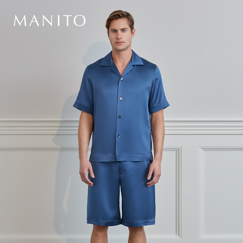 MANITO/曼尼陀男士真丝睡衣