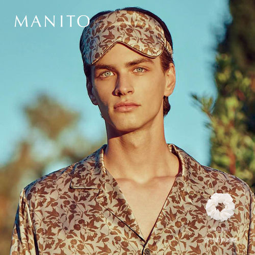manito桑蚕丝优雅简约复古花卉