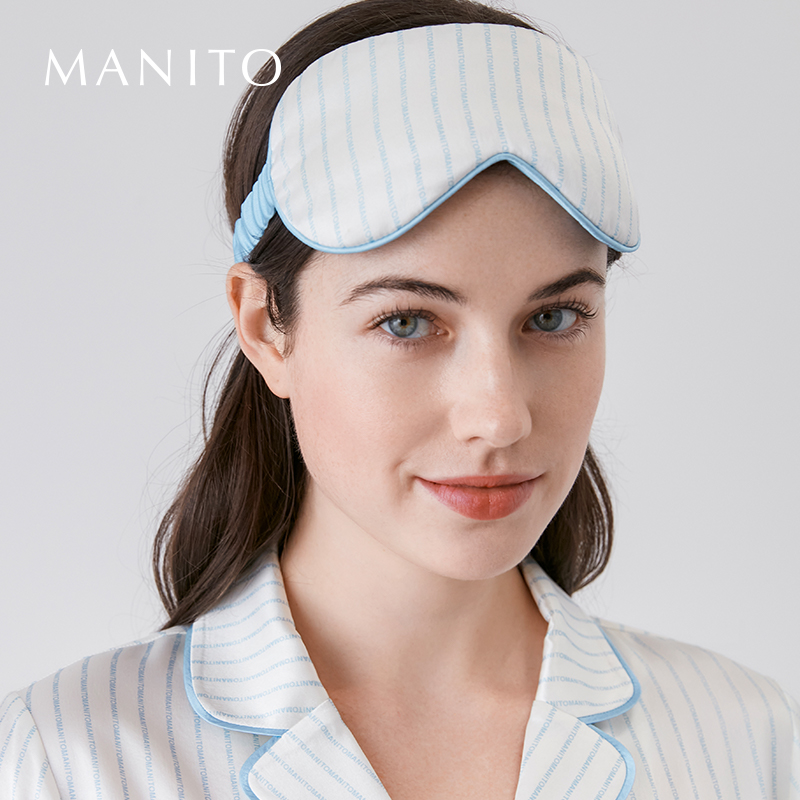 manito桑蚕丝眼罩小清新