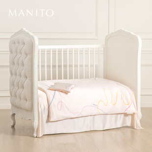 MANITO 曼尼陀Ribbon婴童真丝五件套桑蚕丝高级舒适亲肤床品