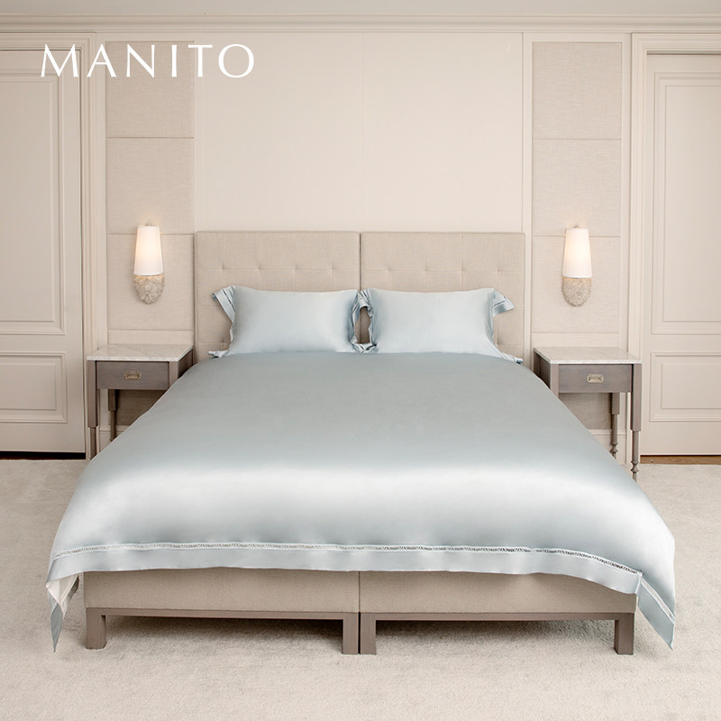 MANITO/曼尼陀Aqua真丝四件套桑蚕丝床单床笠款床品多件套