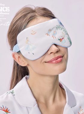 MANITO迪士尼爱丽丝合作系列   Fantasy Forest 桑蚕丝眼罩印花