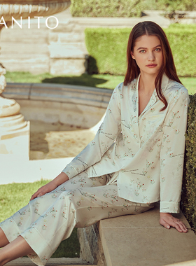 MANITO/曼尼陀Princess Louise 睡衣套装桑蚕丝睡衣套装