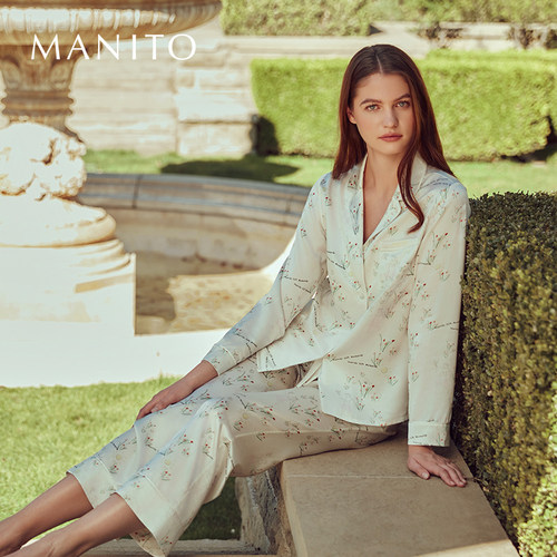 manito桑蚕丝套装小清新
