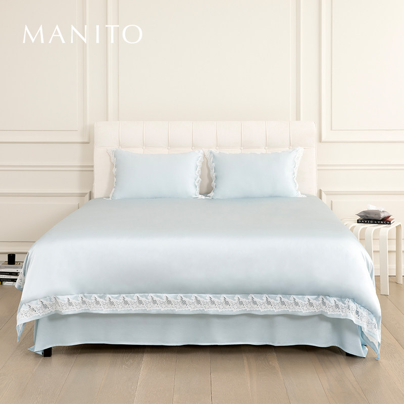 MANITO/曼尼陀Reness床单床笠真丝四件套桑蚕丝床品舒适多件套,床上用品,床品套件/四件套/多件套,淘宝优惠券,粉丝福利购,淘宝优惠卷