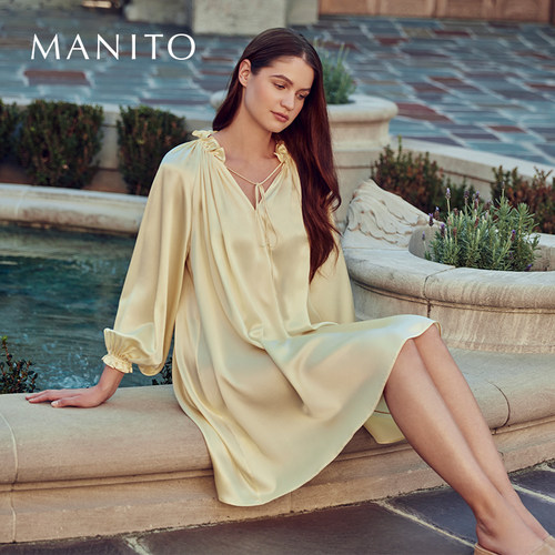 短睡裙MANITO/曼尼陀木耳边