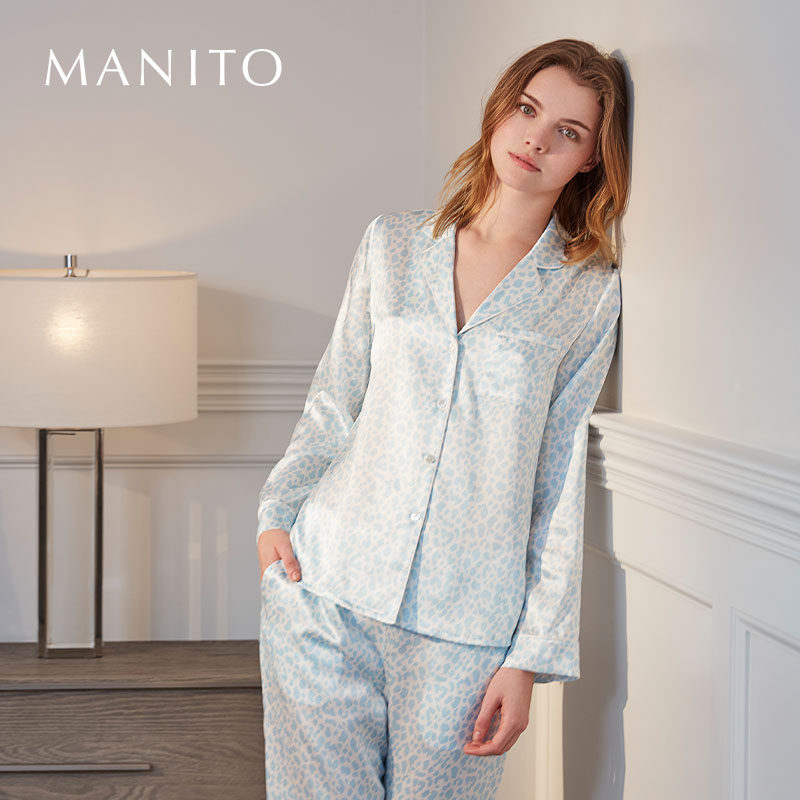 manito曼尼陀睡衣套装真丝