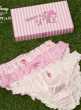 MANITO迪士尼柴郡猫合作系列Cheshire内裤礼盒22姆米桑蚕丝三角裤