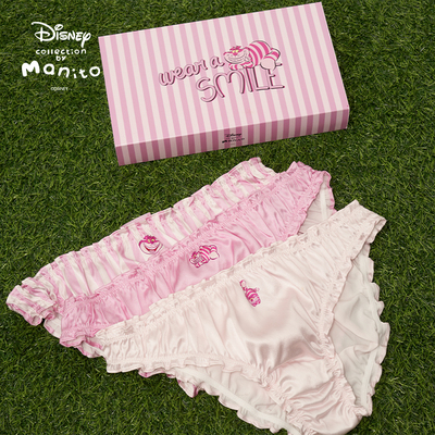 MANITO迪士尼柴郡猫合作系列Cheshire内裤礼盒22姆米桑蚕丝三角裤