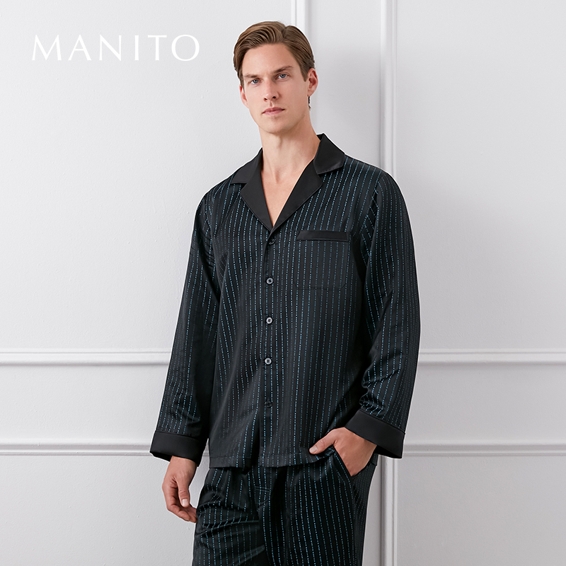 Hyper男士真丝睡衣套装