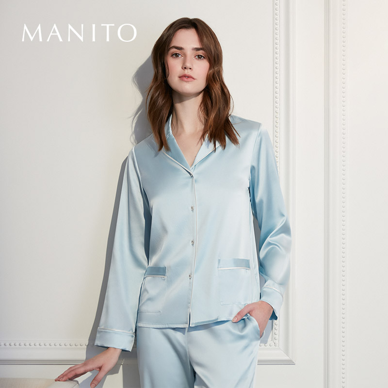 MANITO/曼尼陀真丝睡衣套装女士