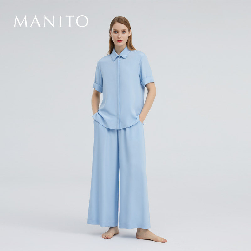 MANITOjelly衬衫宽袖睡衣套装