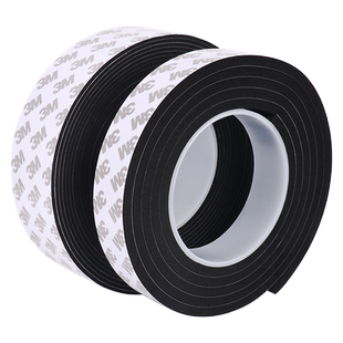 eva海绵胶带黑色泡棉单面胶贴加厚泡沫海棉条防震垫条3厚MM缓冲防撞汽车隔音强力粘胶带单面密封胶条泡棉垫车