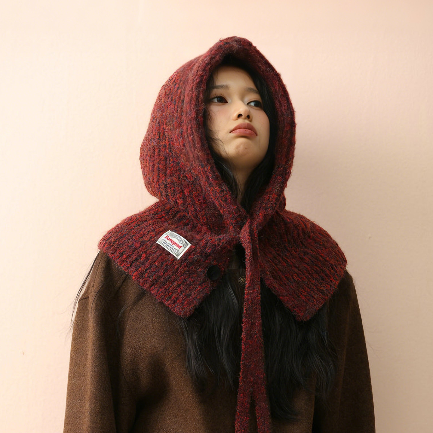 韩系系带巴拉克拉法帽子女冬季2025新款保暖帽子围巾一体连帽围脖,服饰配件/皮带/帽子/围巾,帽子,淘宝优惠券,粉丝福利购,淘宝优惠卷