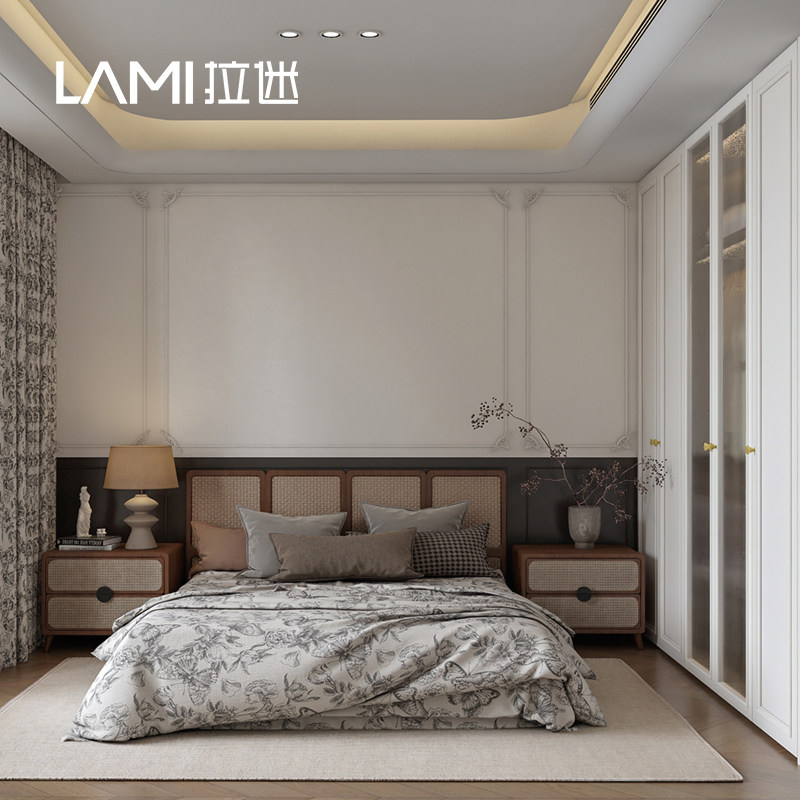 拉迷上海全屋定制整装毛坯房定制衣柜橱柜环保ENF级板材护墙板图片