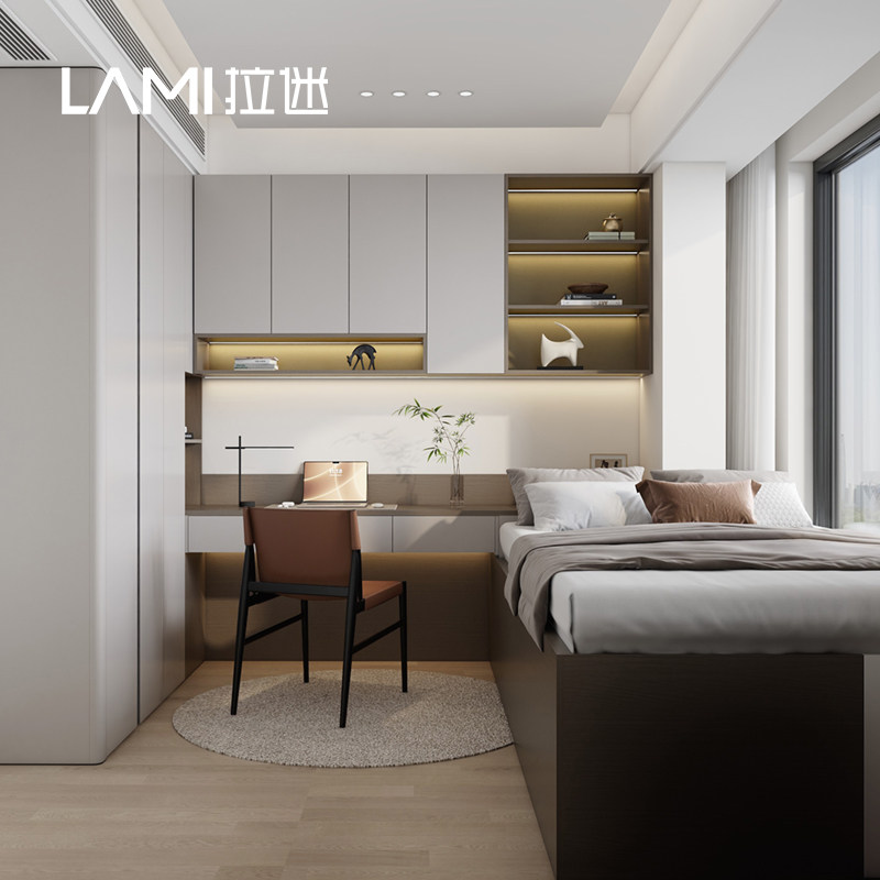 拉迷上海全屋定制卧室衣柜步入式衣帽间环保板材图片