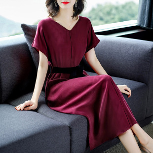 贵夫人连衣裙轻熟风高端名媛气质典雅中年妈妈裙子2025年新款 夏天