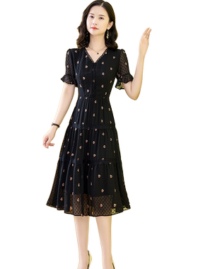 易美初高级感女人味a字裙
