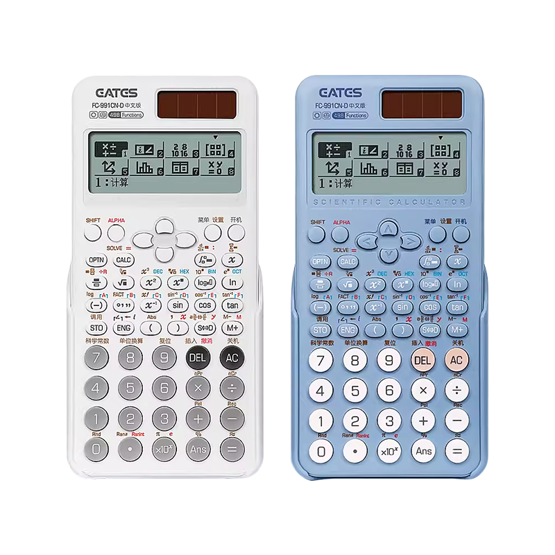伊达时科学函数计算器FC-991CN-D中文版电路复数相量解方程考研高中大学生考试专用进制转换矩阵无文本计算机