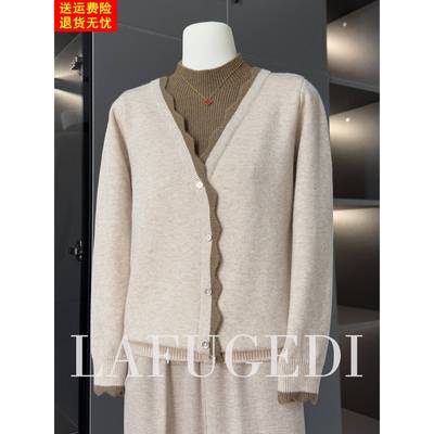 中年妈妈款毛衣加绒加厚2025新款50多岁中老年秋冬装女针织打底衫