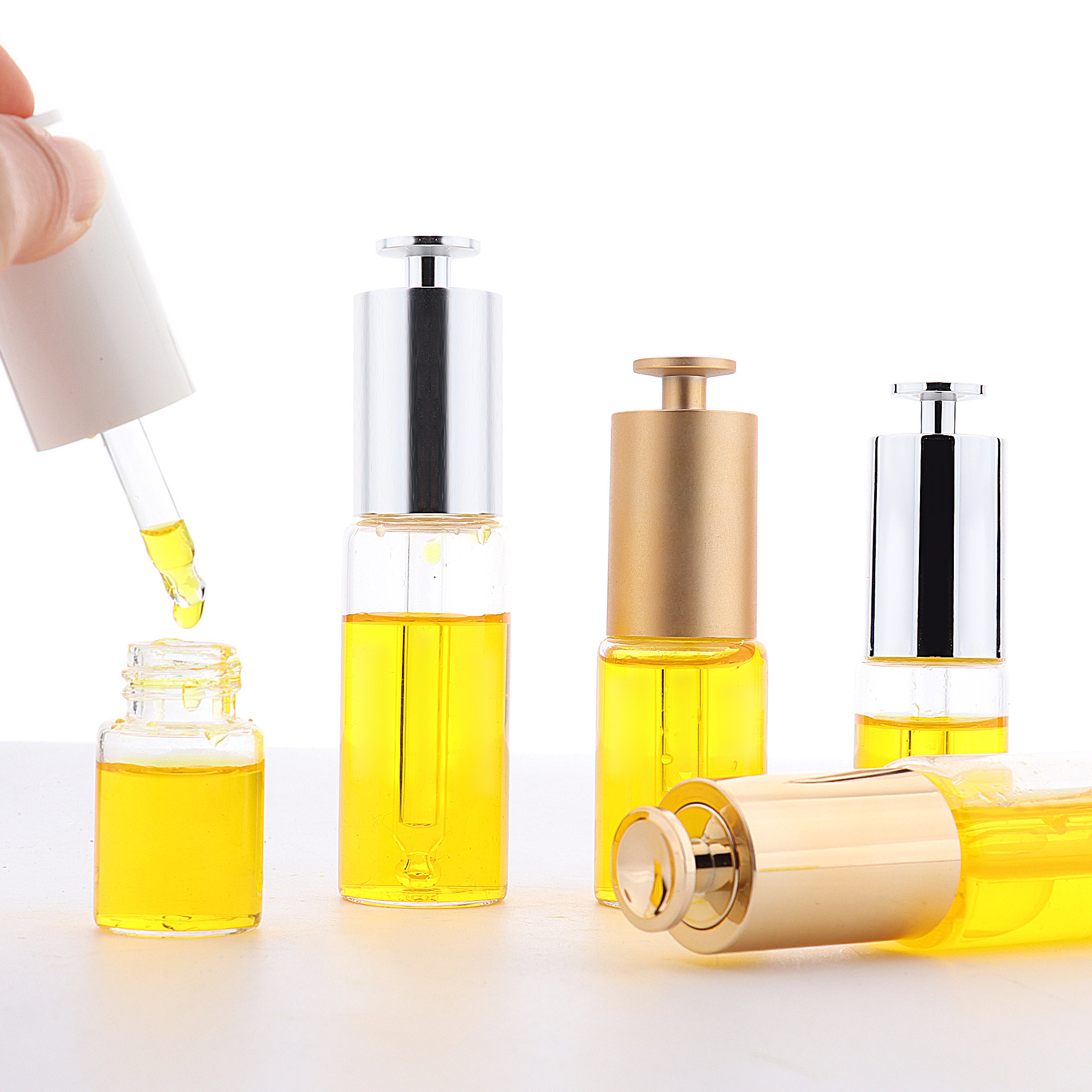 护肤品分装瓶HOPECK金银T帽按压精华水粉底液滴管20牙玻璃精油瓶,彩妆/香水/美妆工具,化妆/美容工具,淘宝优惠券,粉丝福利购,淘宝优惠卷