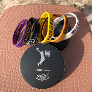 铁盒装球星科比库里莫兰特欧文学生熔岩加厚夜光硅胶手环腕带手链