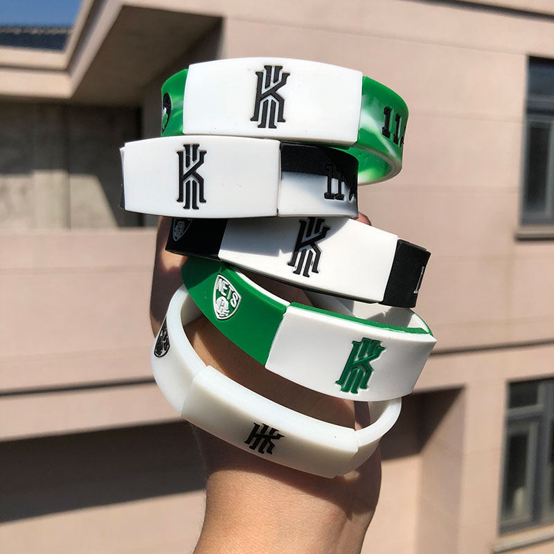 湖人勇士库里科比詹姆斯欧文林书豪邓肯球迷手环手链滑套硅胶腕带