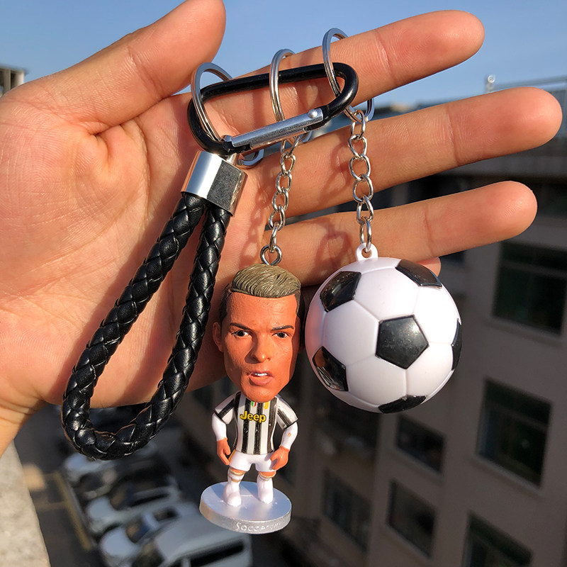 足球球星周边钥匙扣挂件
