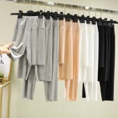 高腰收腹防走光打底裤 莫代尔安全裤 薄款 弹力不卷边紧身裤 女夏大码