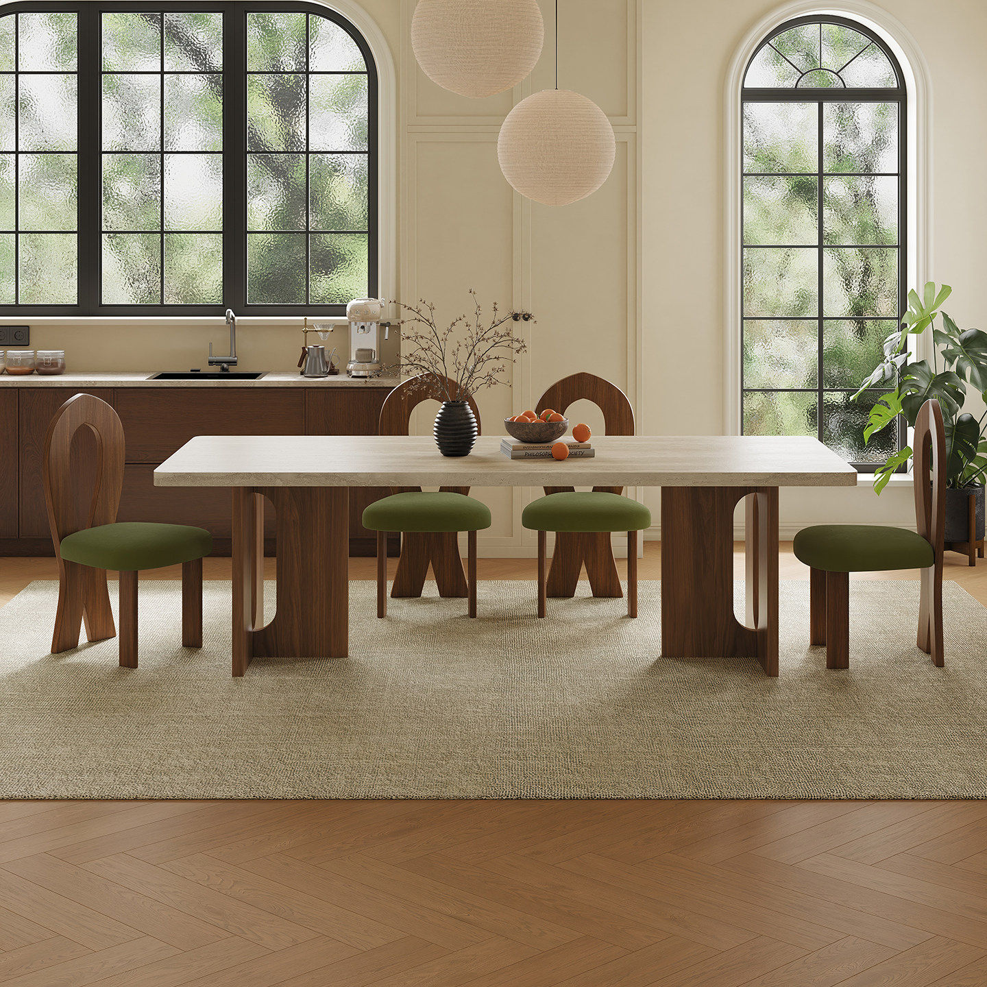 法式复古下挂洞石岩板餐桌中古风设计师高级感家用长方形实木餐桌,住宅家具,岩板餐桌,淘宝优惠券,粉丝福利购,淘宝优惠卷