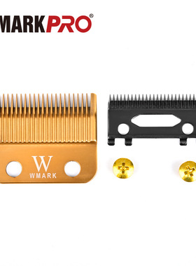 WMARK适用于bbliss FX870理发器刀片 440C 钢质配件金色黑色套装