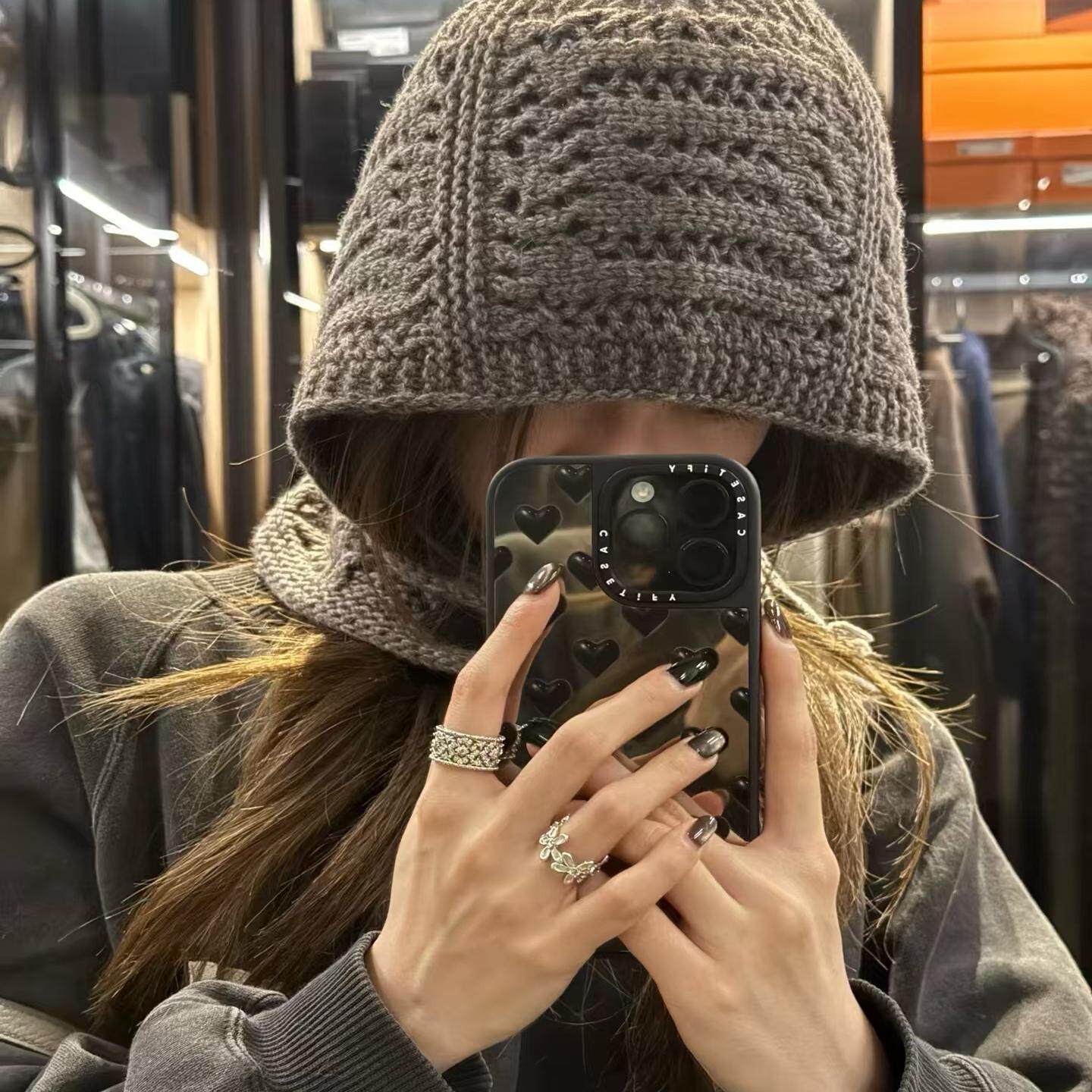 Lem@ire风手工钩针针织帽