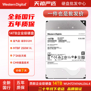 WD/西部数据 12TB企业级NAS服务器机械硬盘