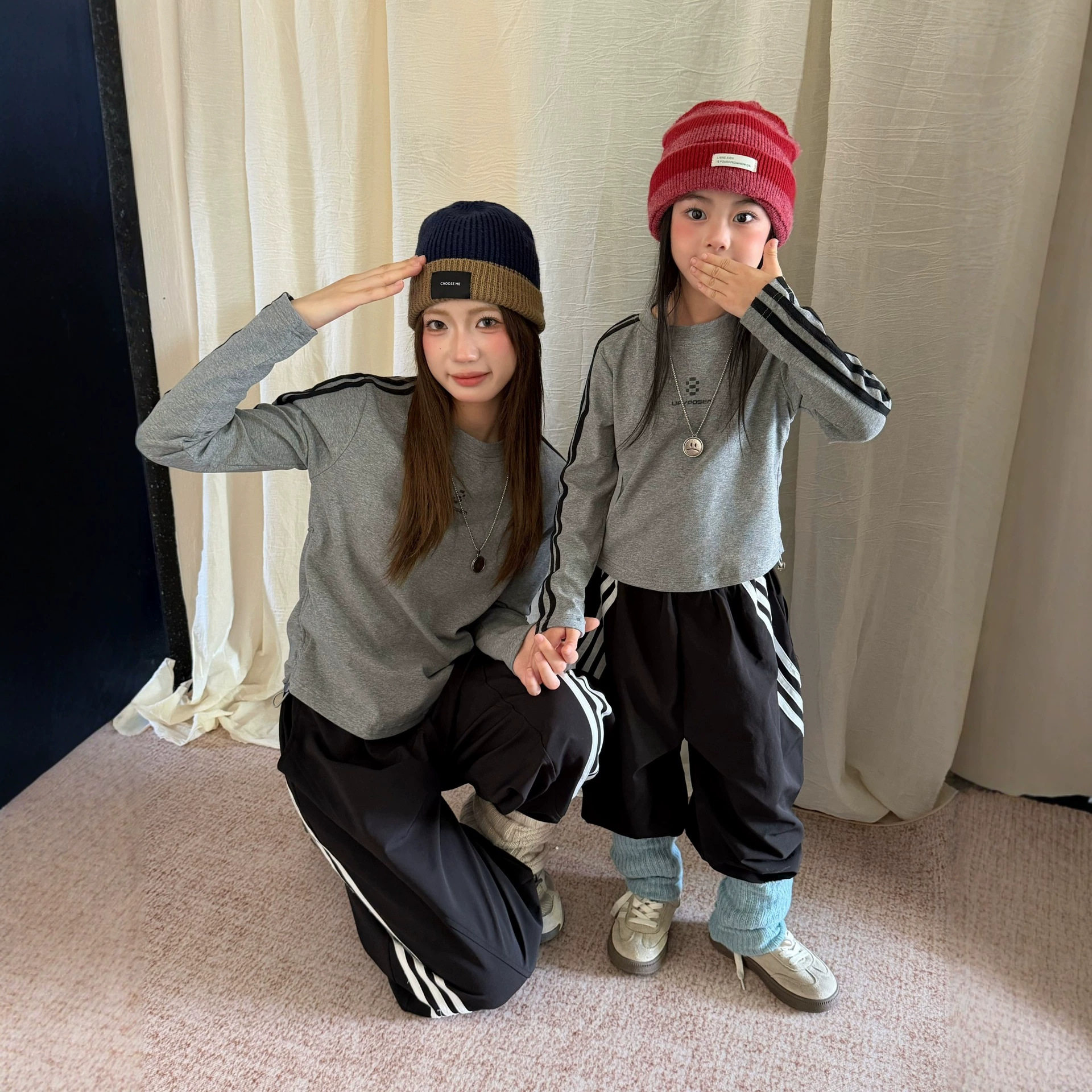 甜酷辣妹chic白色条纹长袖T恤女早秋冬季修身插肩内搭打底衫上衣