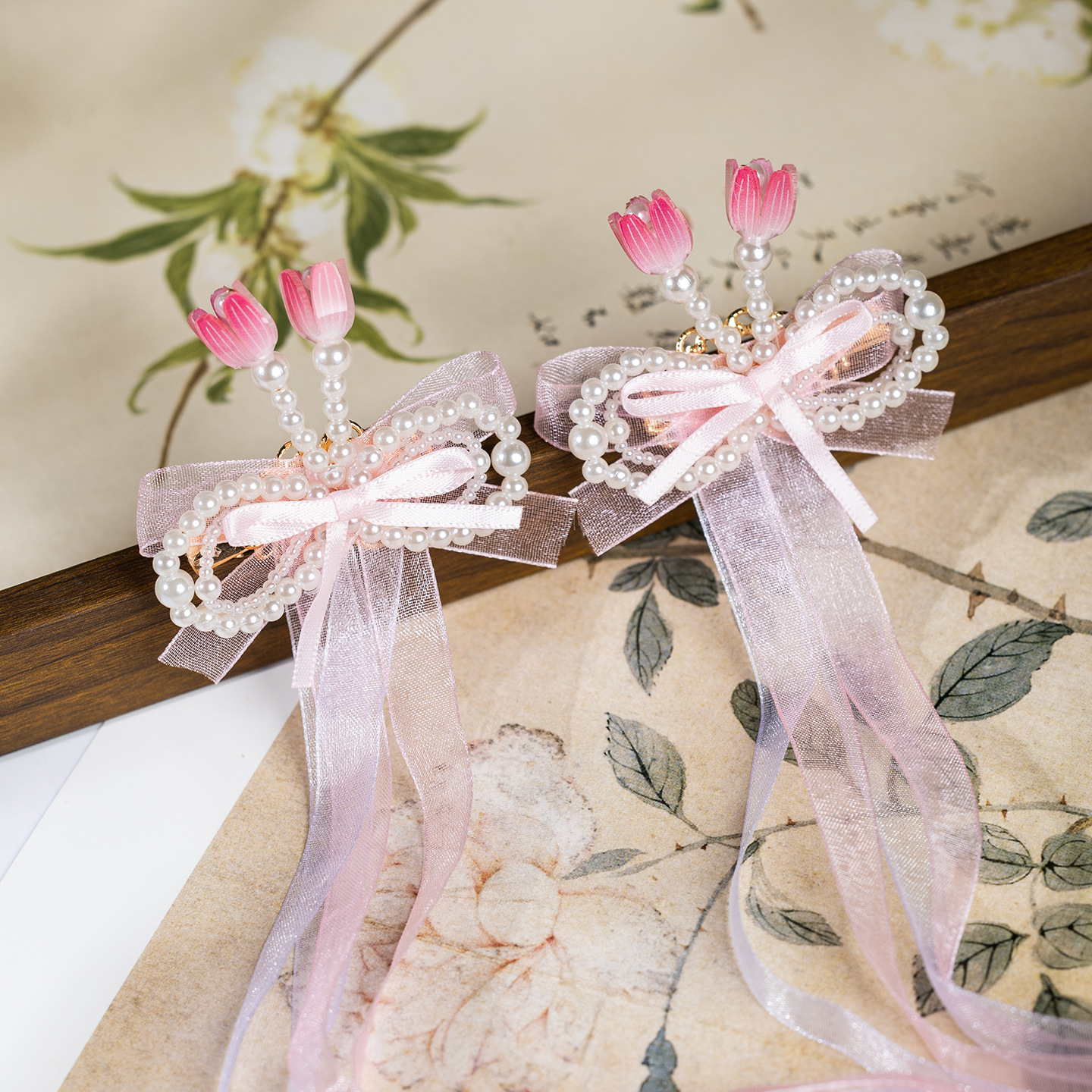 古风儿童发夹长流苏飘带女童中国风头饰古装舞台表演汉服发饰公主