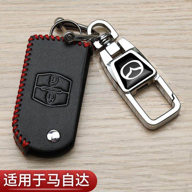 马自达3昂克赛拉钥匙套老款专用阿特兹cx5次世代cx30汽车高档包扣图片