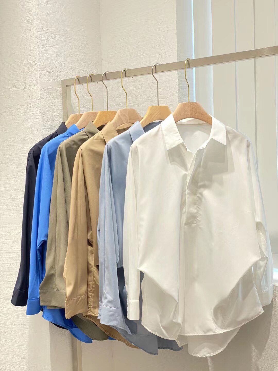 纸片人简洁舒服细腻软糯白衬衫