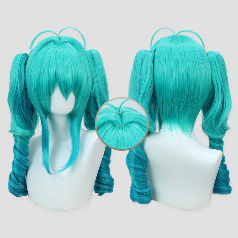 初音未来COS假发 miku初音小恶魔游戏动漫cosplay二次元假毛