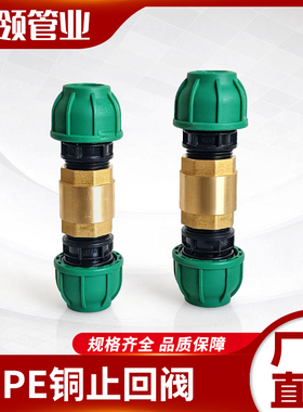 PE管道止回阀PVC免热熔免胶粘速接单向阀4分6分2寸4寸快接止逆阀