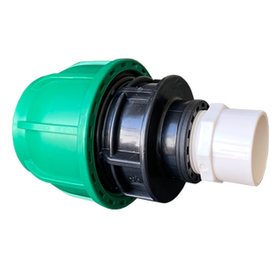 PE转PVC免热熔接头黑管变白管转换接头20253240506390110水管变换