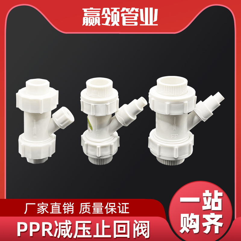 PPR水管热熔单向阀压力罐配件水箱容水罐前置进水出水泄压4分6分