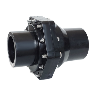 PE单向阀1.5 2寸热熔翻板5063止回阀挡板7590110反水阀返水止逆阀