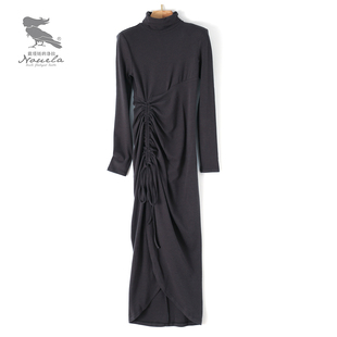 洛拉自制设计师款 腰间褶皱显瘦T2015