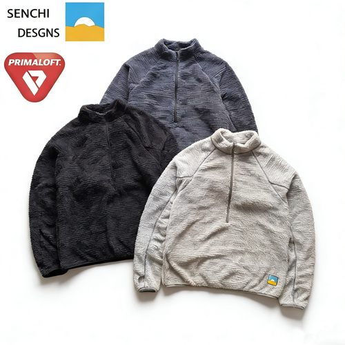 senchi Primaloft evolve 阿尔法绒轻量半拉链抓绒保暖中间层长袖