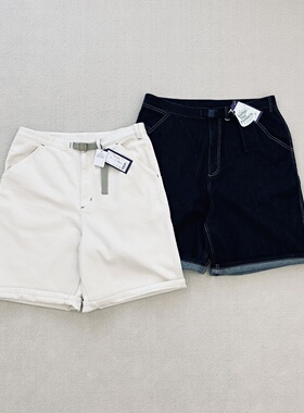 现货紫标24SS Denim Field Shorts 宽松休闲刺绣牛仔短裤NT4402N