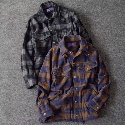 现货Wool Field CPO Jacket 复古羊毛呢宽松保暖夹克NP2367N