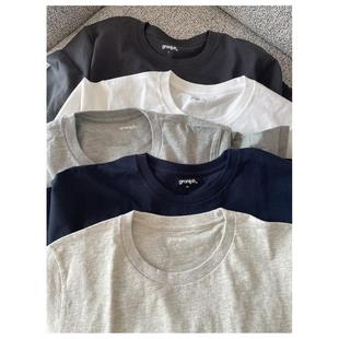 T恤 纯色净版 日单潮牌纯棉经典 基础款