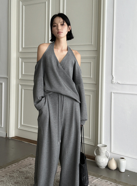 BU RIVERS-秋上新空气层阔腿显瘦显高卫裤休闲裤S32065