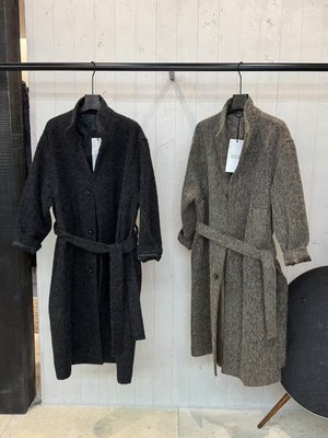 DVZ2025秋冬新款安第斯阿尔卡羊驼毛立领显瘦百搭中长款大衣5829