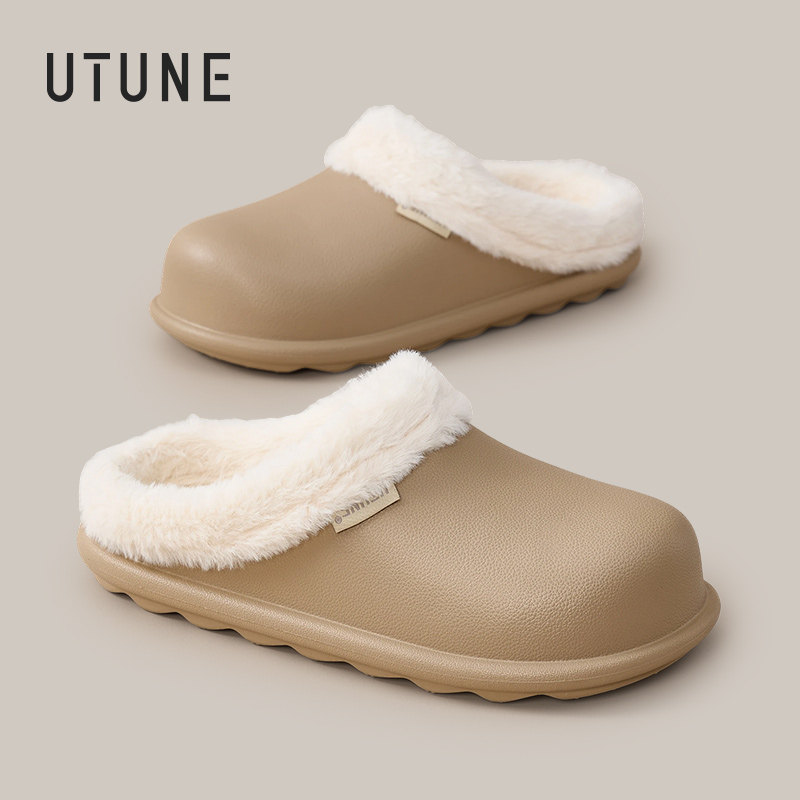 优调防水棉拖鞋女冬家居保暖外穿